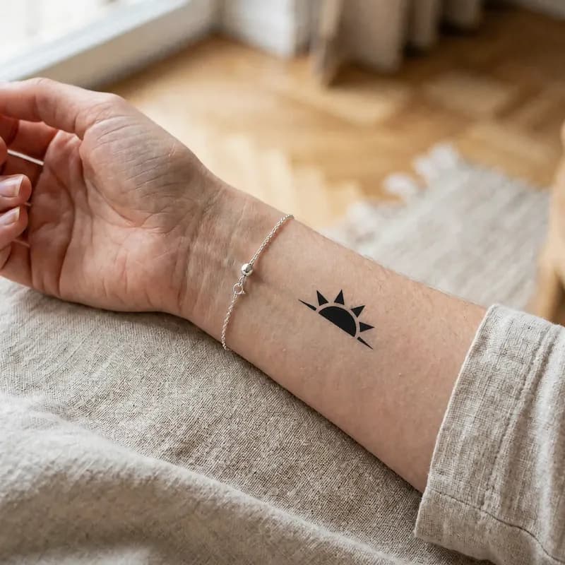 Un tatouage dans le style Blackwork