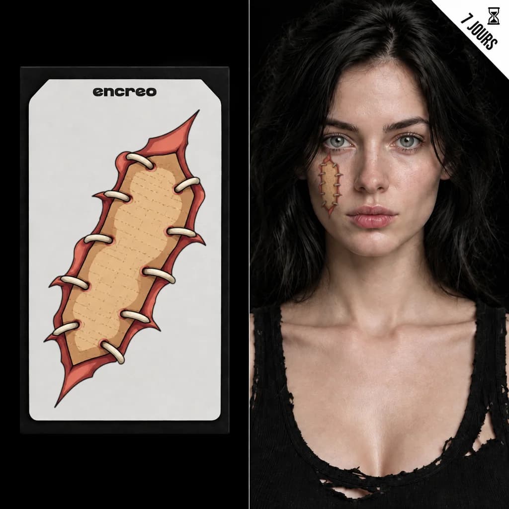 PEAU RECOUSUE - TATOUAGE TEMPORAIRE