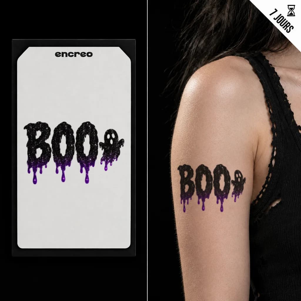BOO FANTÔME - TATOUAGE TEMPORAIRE — visuel 1