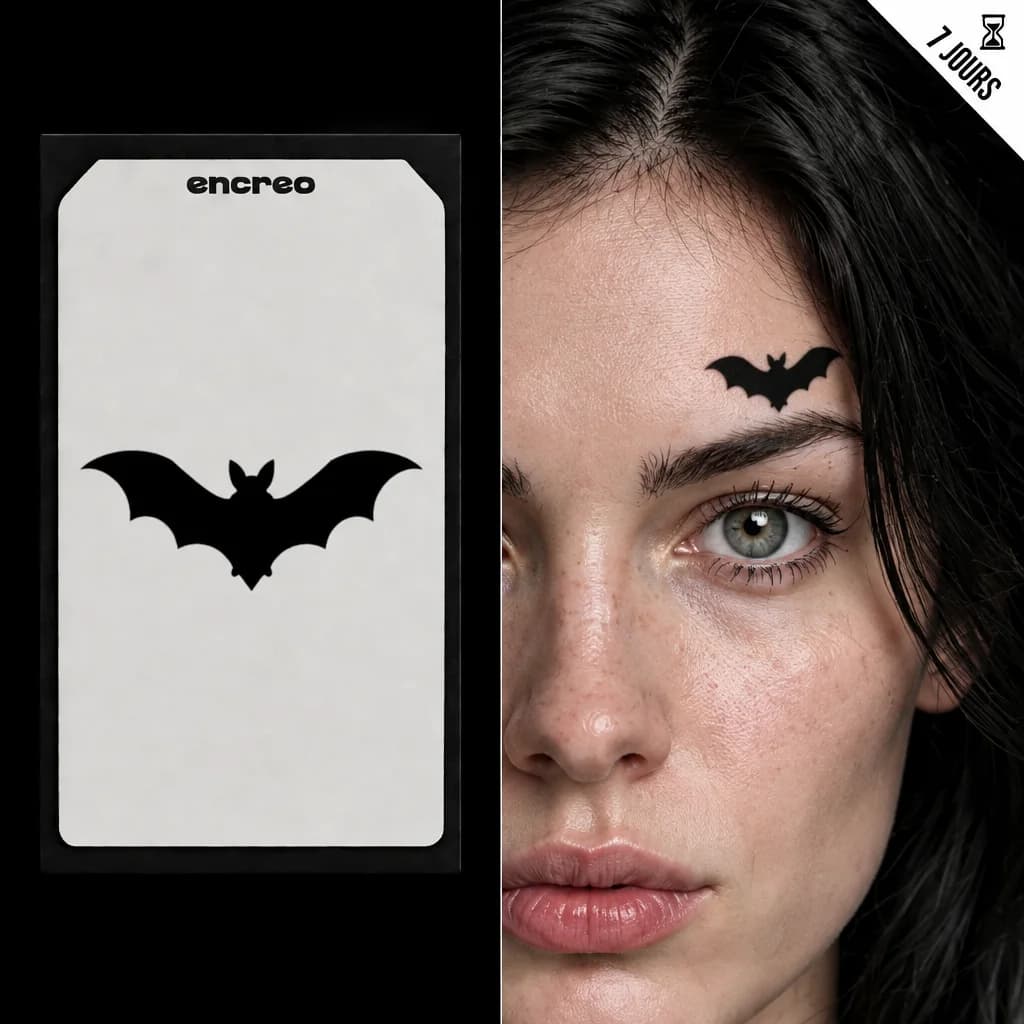 CHAUVE-SOURIS SILHOUETTE - TATOUAGE TEMPORAIRE