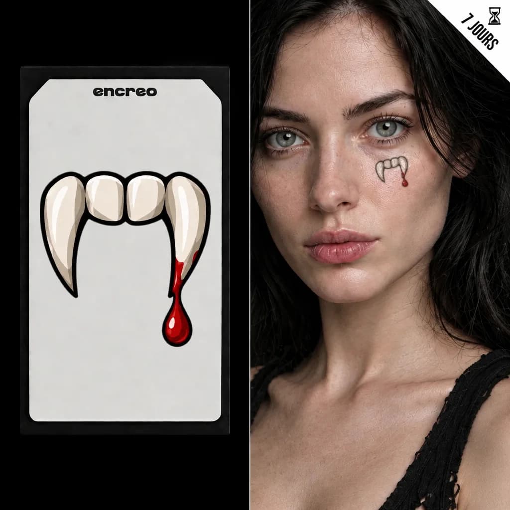 CROCS DE VAMPIRE - TATOUAGE TEMPORAIRE